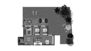 House floor plan, 3 bedrooms in Velapi Golf No. 3
