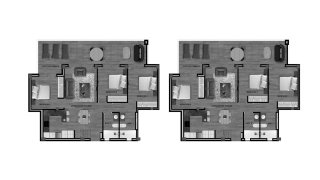 House floor plan, 3 bedrooms in Velapi Golf No. 5