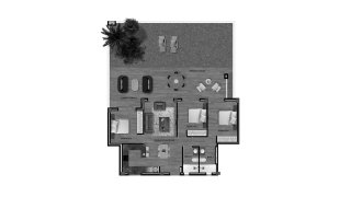 House floor plan, 3 bedrooms in Velapi Golf No. 4